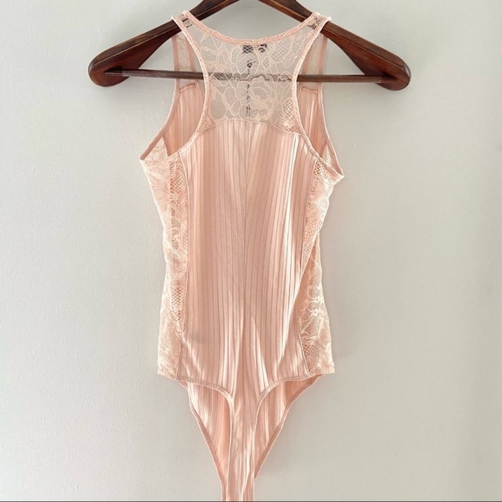 💔SOLD $225 Fleur Du Mal Lace Insert Ribbed Bodysuit - Picture 6 of 10